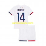 Camisolas de futebol Paris Saint-Germain Desire Doue 14 Criança Equipamento Alternativa 2024/25 Manga Curta
